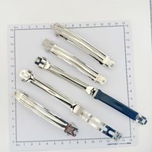 10公分宽三片韩国夹DIY发饰配件蝴蝶结三片式弹簧夹红铜带刺套皮