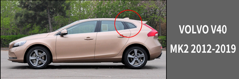 Suitable for Volvo V40 Window Visor, Rearview Mirror Rain Shield, Volvo V40 Window Visor