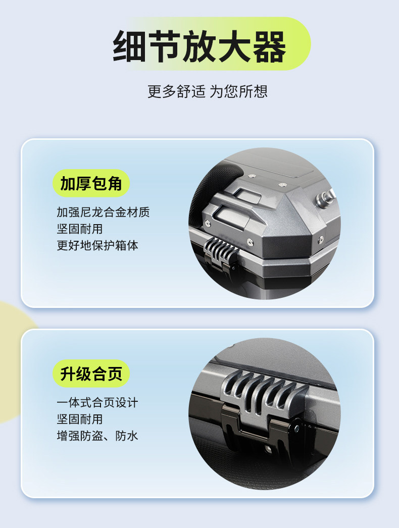 Wanlihao is compatible with Maverick NLT electric vehicle motorcycle tail box, battery vehicle NL large-capacity rear tail box