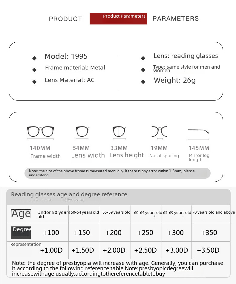 Multi-focus color-changing reading glasses new European and American automatic zoom reading glasses far and near dual-purpose reading manufacturers wh_voghion.com