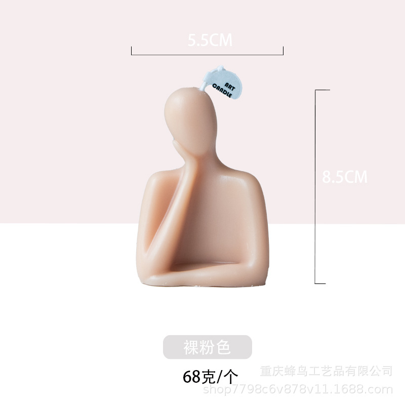 Popular hecho a mano retrato decoración vela mano regalo de boda al por mayor regalo creativo banquete decoración creativa