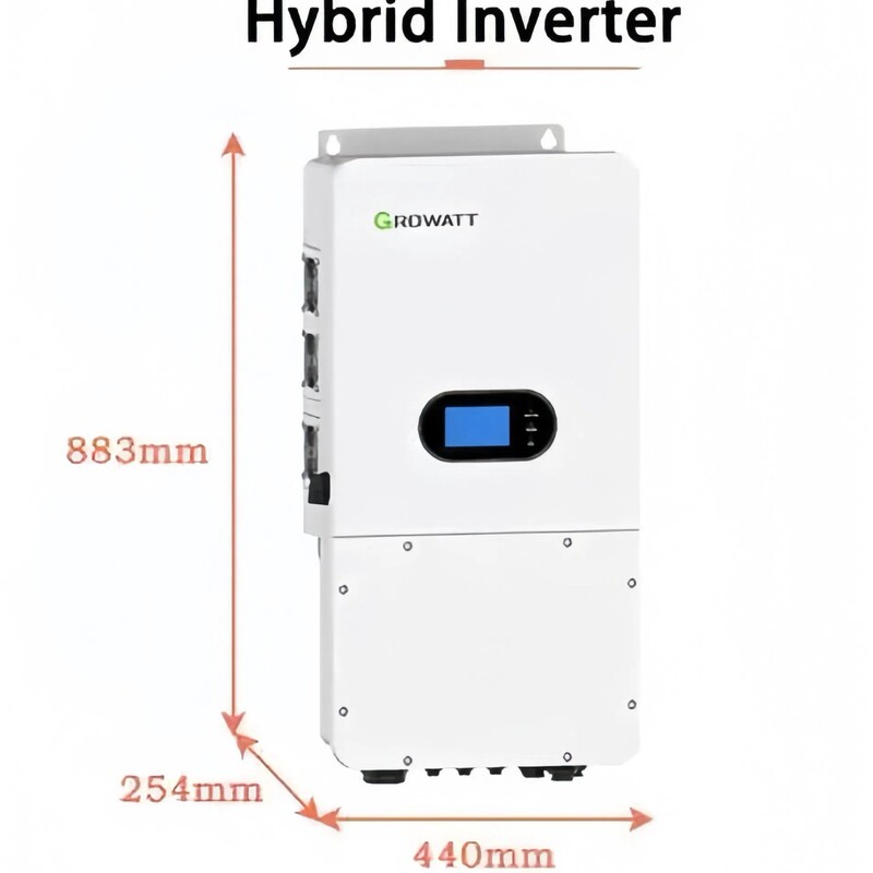 Growatt Spm 5000Tl-Hu Ip65 48V 3-6Kw Hybrid Sine Wave On-Grid/Off-Grid Solar