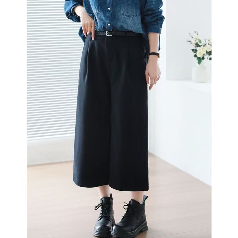 Capri Pants 2025 Autum New Women's Casual Versatile Loose Slimming Look Korean Style A-Line Straight Pants Women 8837 Capri Pants 2025 Autum New Women's Casual Versatile Loose Slimming Look Korean Style A-Line Straight Pants Women 8837