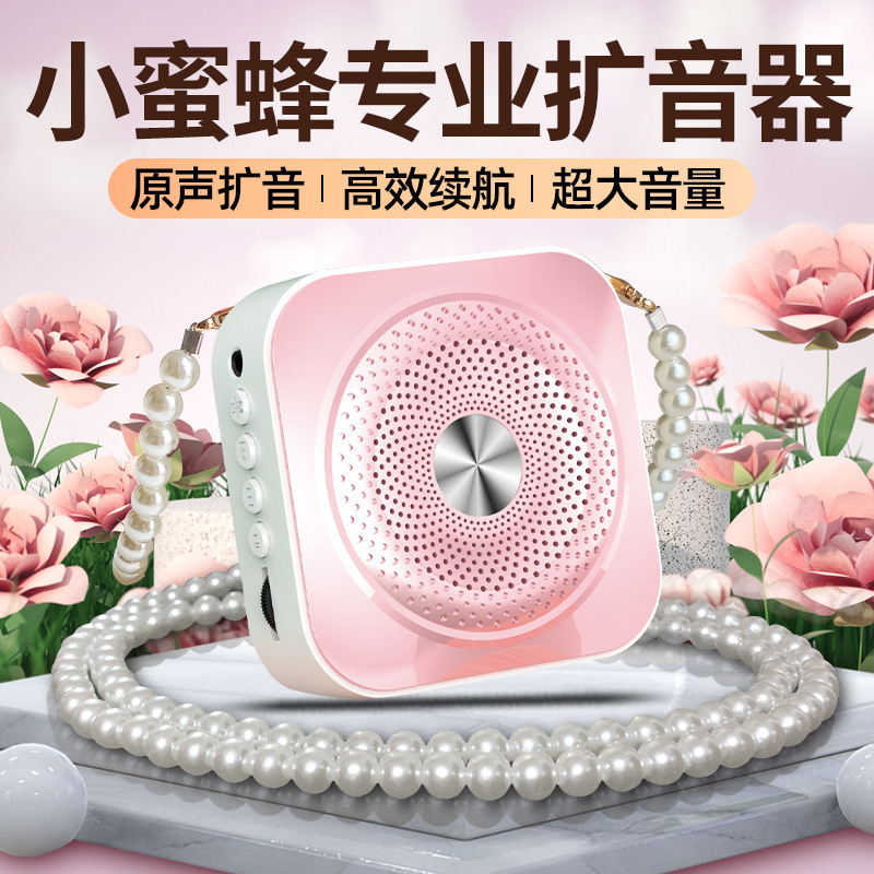 Little Bee Microphone Teacher's Special Small Large Volume Selling Speaker Street Stall Promotion Portable Amplifier