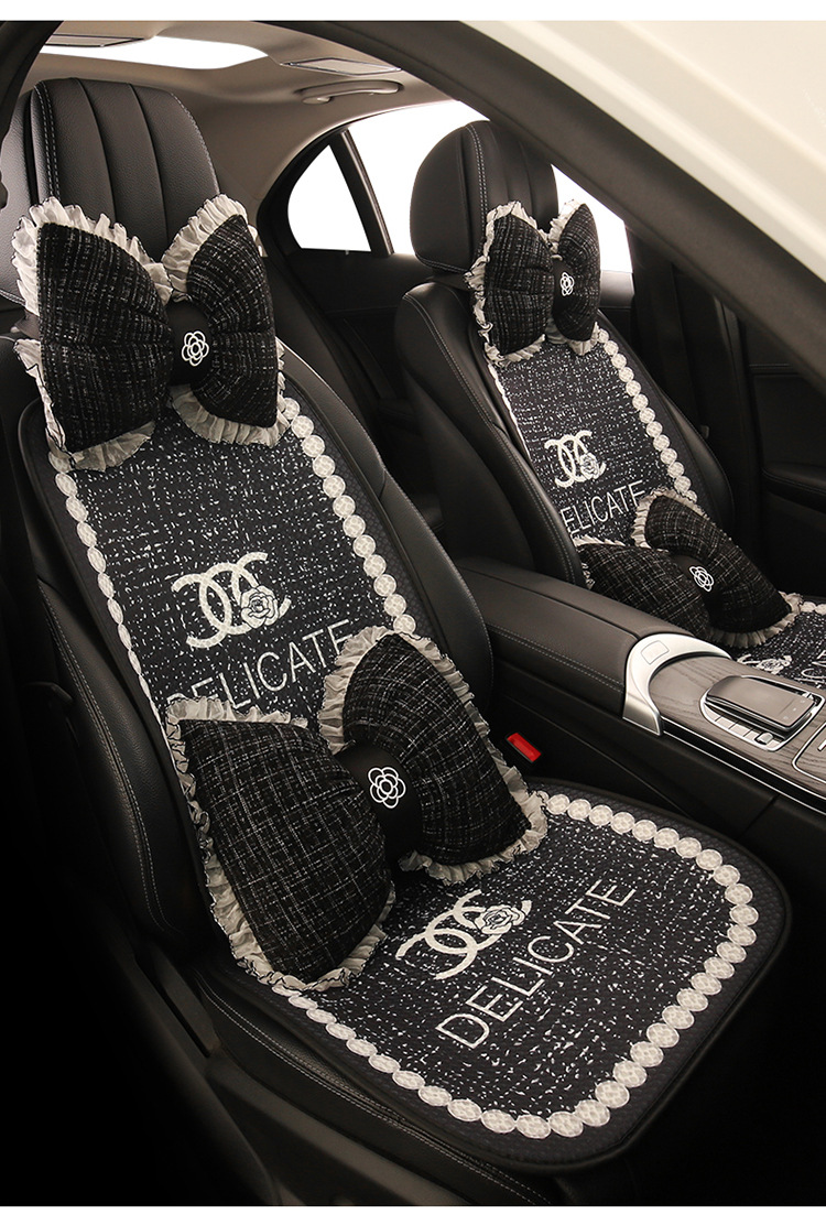 Luxury and stylish car seat cushion, no need to tie, non-slip, does not block airbags, suitable for all seasons, popular online model