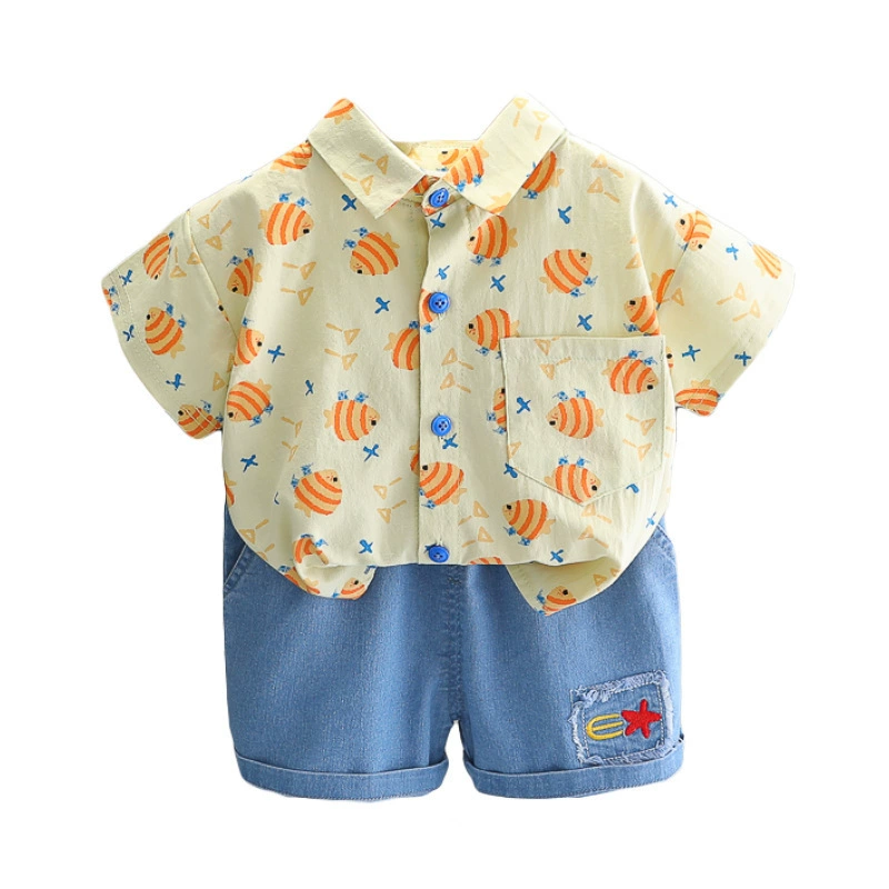 Summer clothing, set, children's summer shirt, 1-5 years