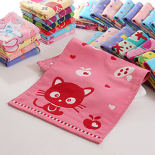 27*50纯棉三层纱布儿童毛巾卡通布艺童巾礼品吸水洗脸小毛巾