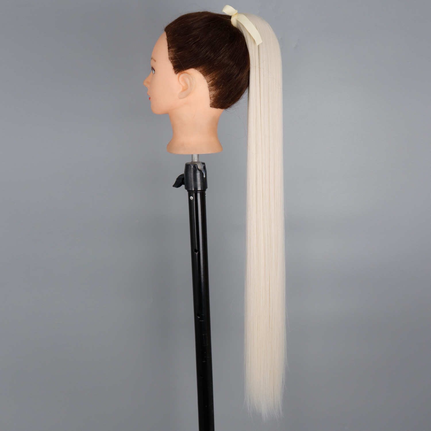 85CM correa de cola de caballo fibra química peluca damas 34 pulgadas extensiones de cabello recto