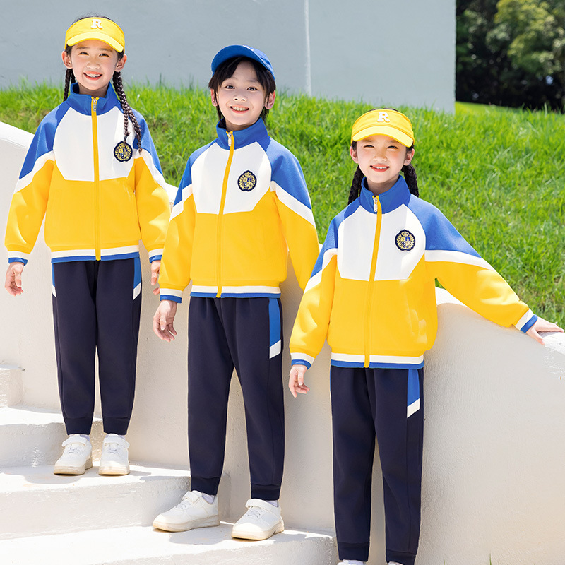 小学生校服夏季短袖幼儿园园服春秋款三件套一年级儿童运动会班服|undefined