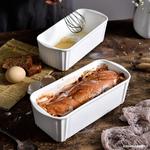 可用烤箱可1蛋糕模具家用纯色吐司模具LOGO烤盘长方形陶瓷面包