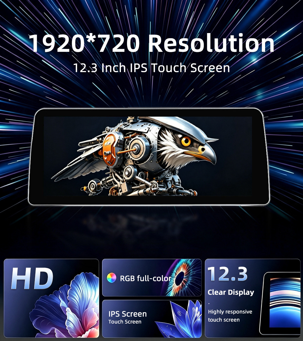 Car Navigation Large Screen Suitable for Bmw 3 Series E90 E91 E92 E93 2005-2012 Bluetooth Carplay