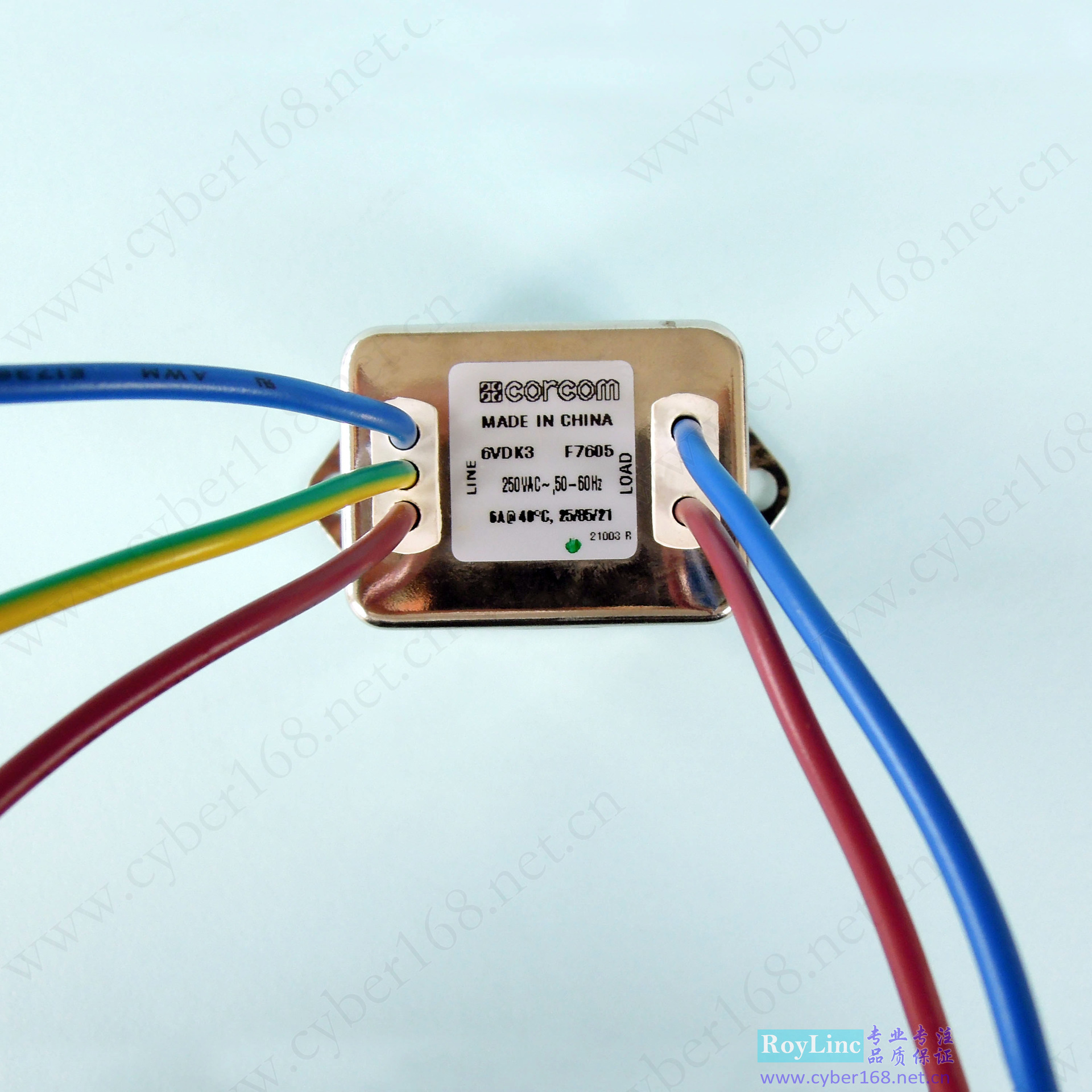 6VDK3 DK 系列F7605 6609034-6 Corcom 6A滤波器厨余垃圾处理器用