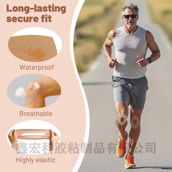 Wholesale pre-cut muscle stickers for knee athletes running special muscle stickers for anti-strain elastic meniscus muscle stickers