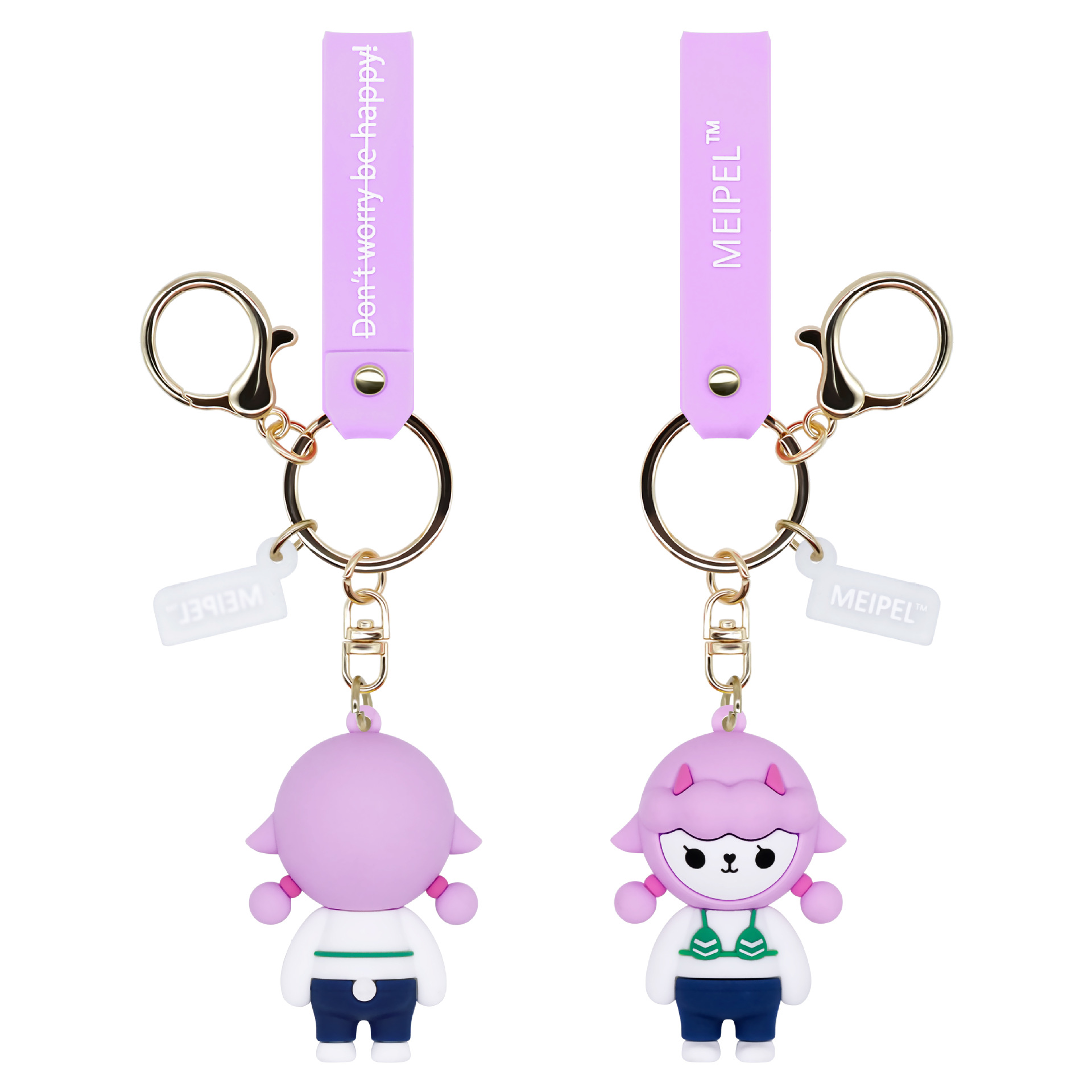 卡通萌宠钥匙扣 创意可爱书包挂饰情侣礼品贼萌团卡通汽车钥匙扣