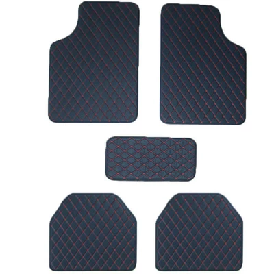 Universal Foot Pad – floor mats, cross-border floor mats - universal-five-piece-set-black-black-line