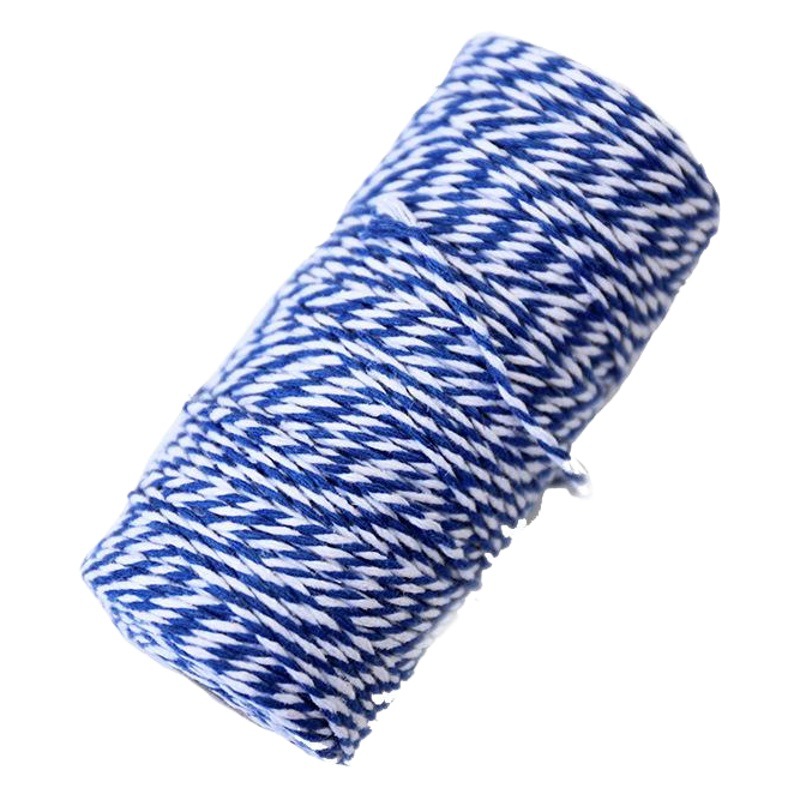 Fabricante 1,5mm cuerda de algodón de dos colores cuerda de etiqueta tejida a mano bricolaje 100 m/rollo material de hilo de algodón hecho a mano