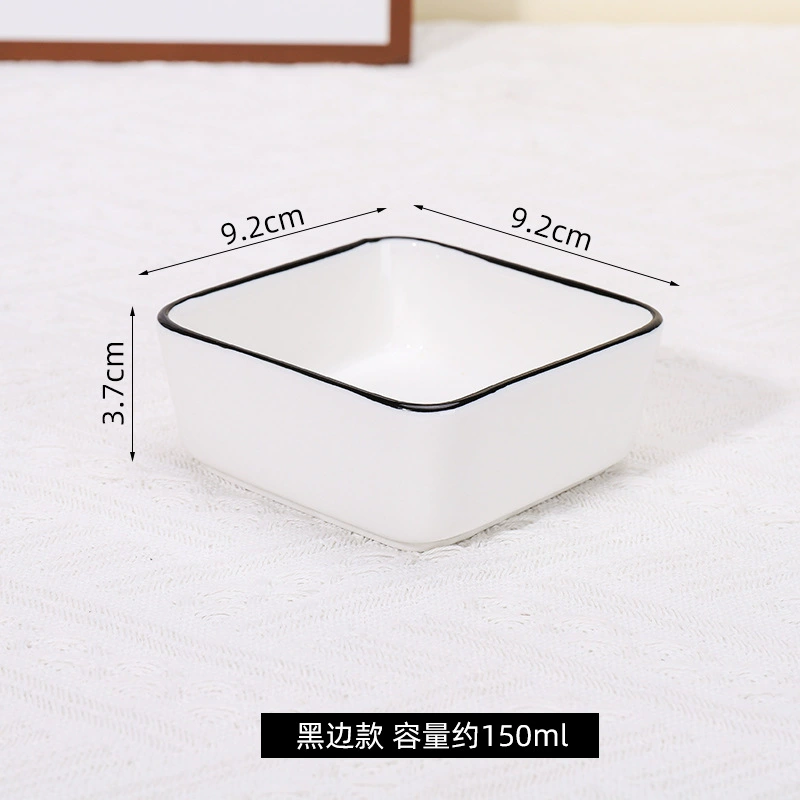 Дип -д dipped круглая керамическая квадратная маленькая тарелка японская стильная посуда хот-пот соусник поделочное коммерческое барбекю соусник труба