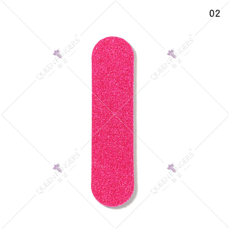 Herramientas de manicuras de dedo para pulir dos lados polidos multicolores archivo de madera laminado mini archivo de uñas esmaltado