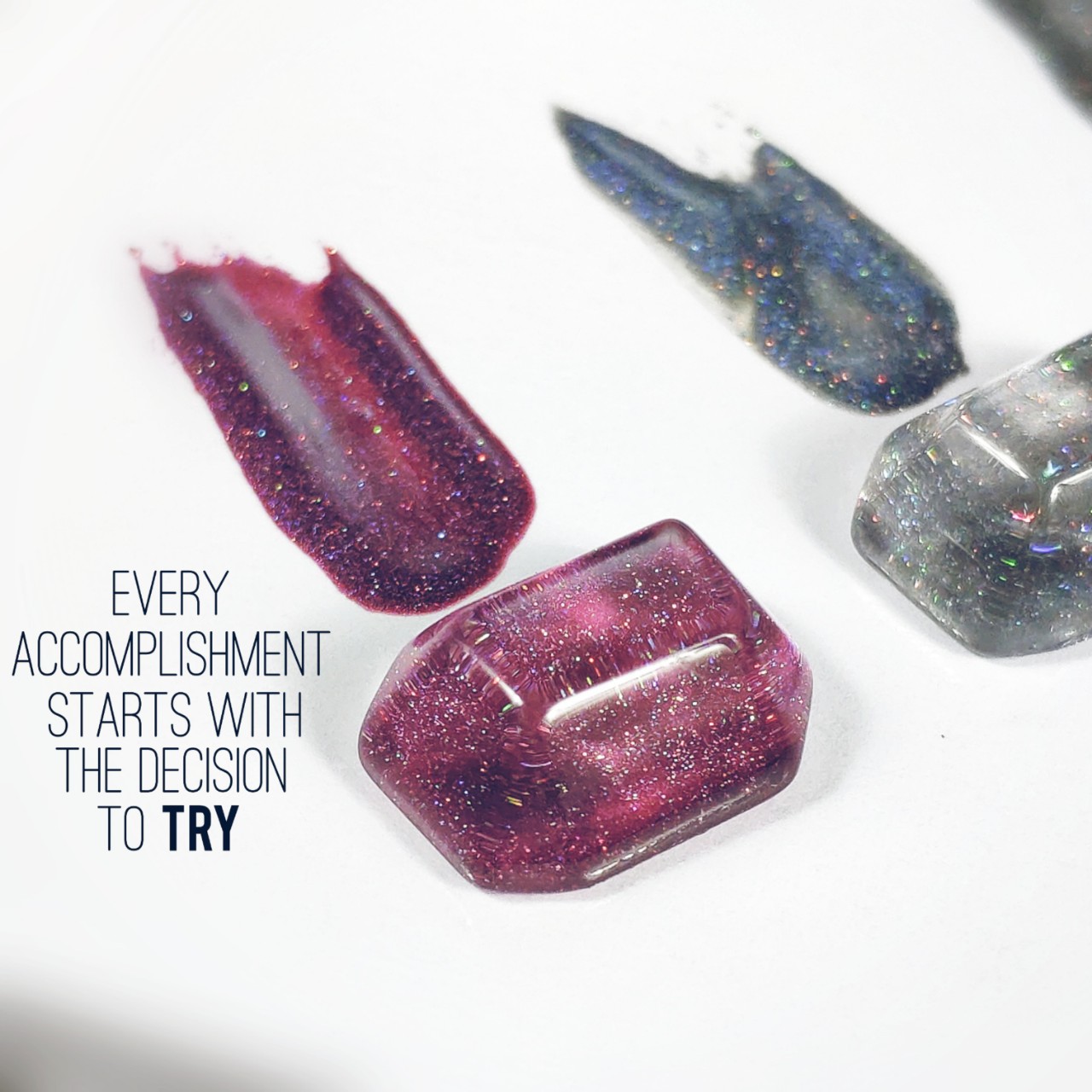 八角形平面新甲片打板背景 美甲上色展示工具 玻璃珠粘贴豆豆色卡