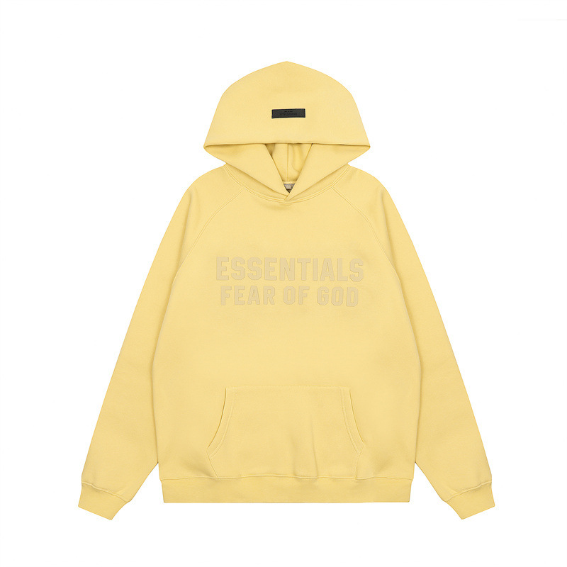FOG ESSENTIALS letras de silicona estereoscópica hombres y mujeres americanos camisa con sudadera con sudadera con sudadera image 31