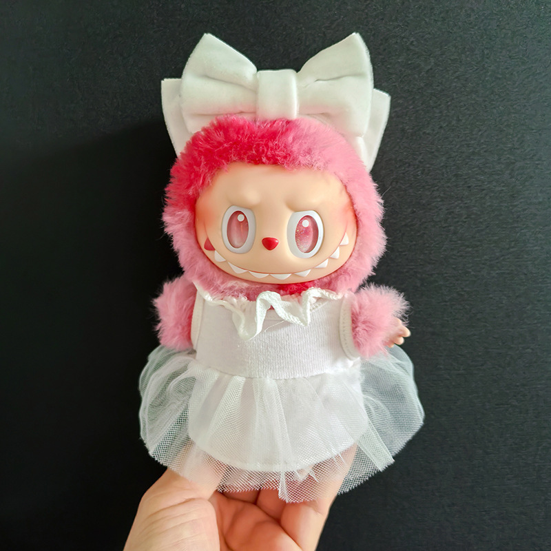ブラインドボックス Labubu 第一世代、第二世代、第三世代 Bubble Mart 17CM マカロン シッティング パーティー ヘッドバンドに適しています。|undefined