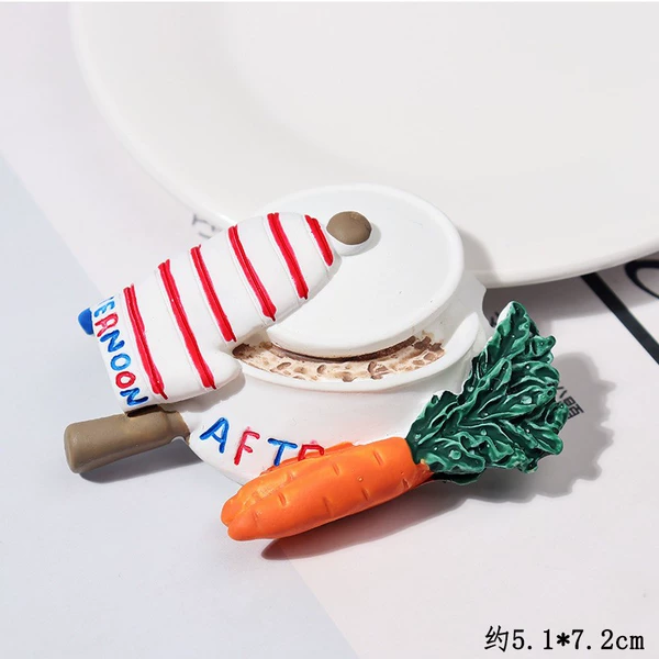 Vegetable radish soup refrigerator magnet (back magnet)