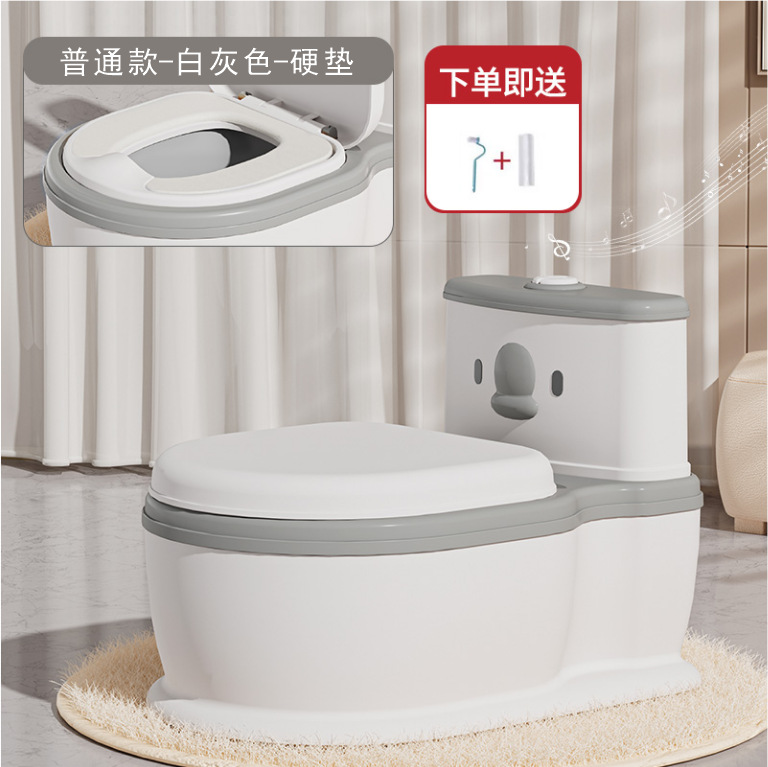 Fuente Fábrica Música de simulación Inodoro para niños Inodoro de simulación para bebés Número ampliado Entrenamiento del urinario para niños y niñas