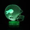 Baseball cap for rugby, LED touch night light, creative table lamp, remote control, 3D, creative gift