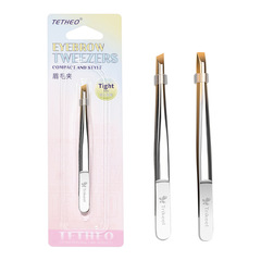 緹香間金眉夾不鏽鋼修眉夾平口斜口眉鉗鑷子美容夾拔毛鉗眉毛夾子