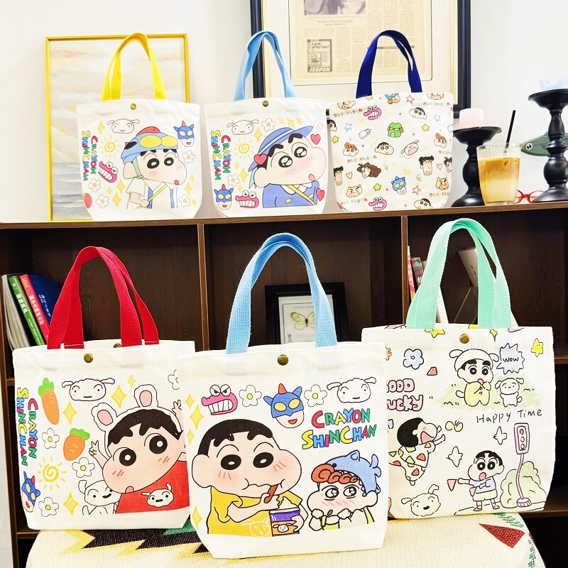 Cute Xiaoxin Canvas Bag Small Mini Student Commuter Bag Portable Cotton Bag Cute Lunch Tote New Style Cute Xiaoxin Canvas Bag Small Mini Student Commuter Bag Portable Cotton Bag Cute Lunch Tote New Style