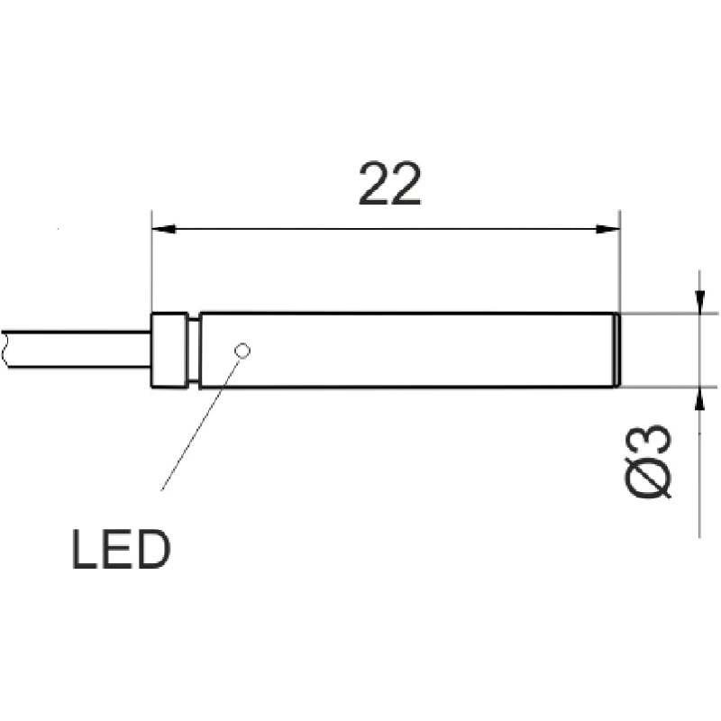 German pulsotronic 08317143765 inductive sensor cylindrical sensor DC sensing