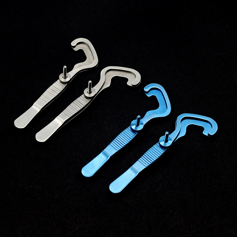 眼科器械翻眼镊不锈钢双眼皮睑板腺夹散粒肿夹翻眼皮手术工具尖头