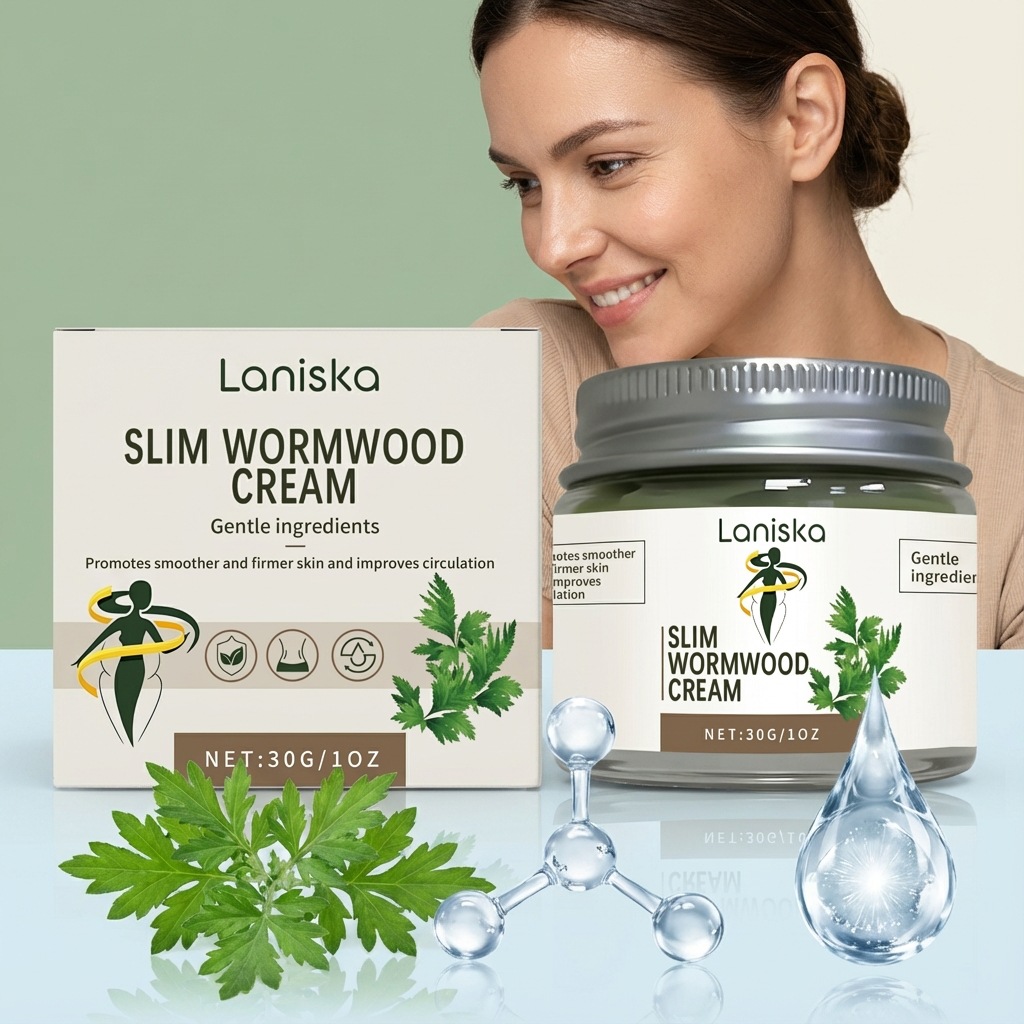 Laniska Mugwort Cream Is a Gentle and Moisturizing Cream for the Body, Suitable for Daily Massage and Application. Mugwort Cream
