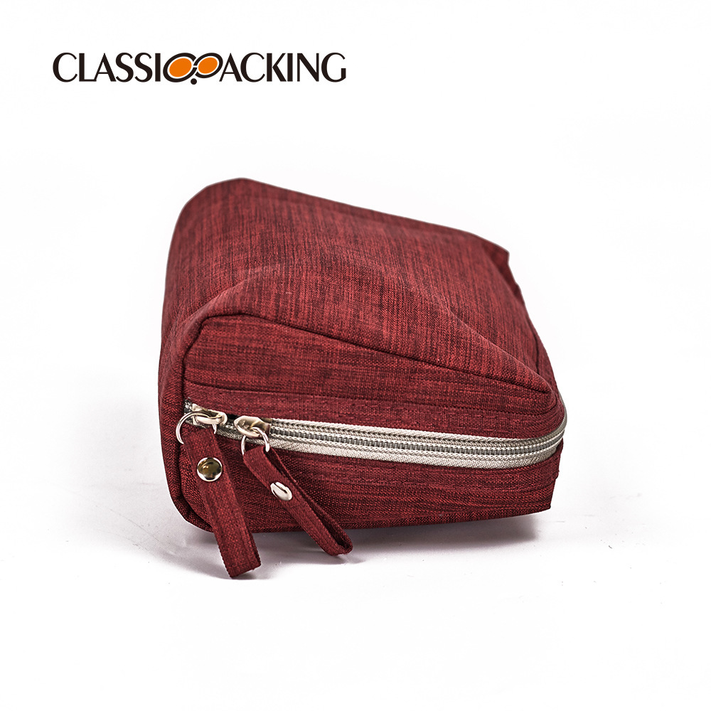 Bolsa de almacenamiento de cosméticos portátil 2025 nuevo sobre rojo de gran capacidad bolsa de cepillo de maquillaje bolsa de cosméticos simple de viaje