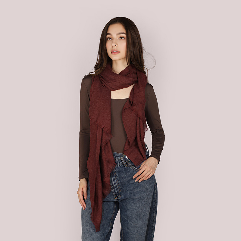 Nuevo transfronterizo de color sólido europeo y americano bufandas de cashmere de doble cara bufandas coreanas bufandas de calor cuello bufandas de color sólido al por mayor
