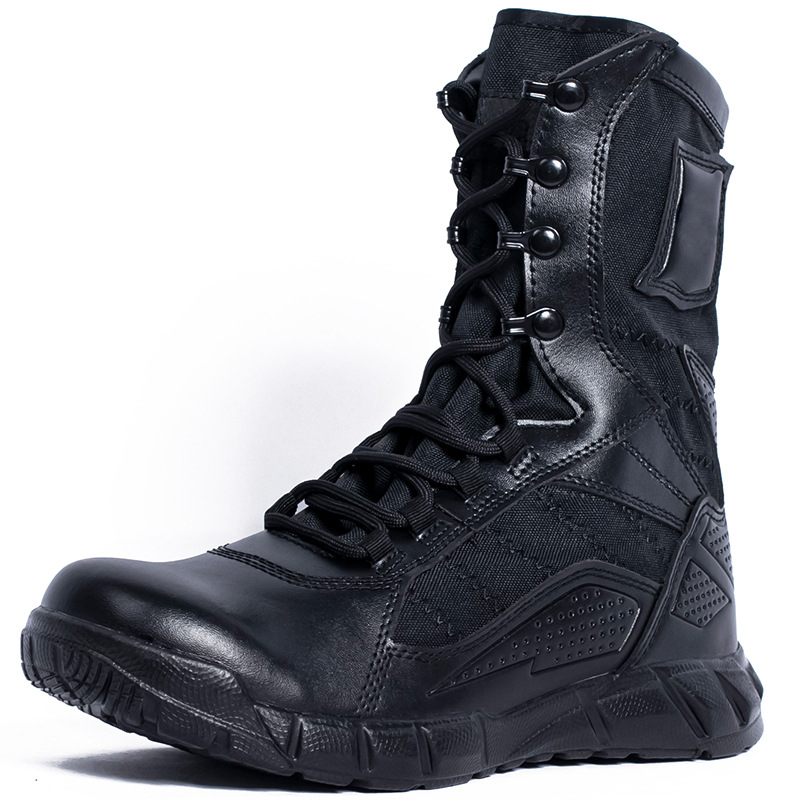 Zapatos de montaña al aire libre, botas de desierto, botas tácticas de hombre, botas anti-deslizantes, anti-desgaste, botas anti-desierto de piel de vaca image 3