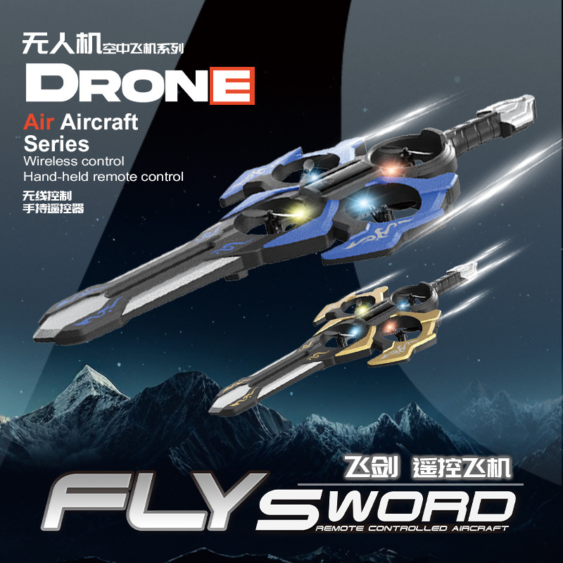 Cross-Border Gesture Suspended Sword Flying Remote Control Aircraft Hand-Controlled Drone Sword Aircraft Boy Helicopter Toy