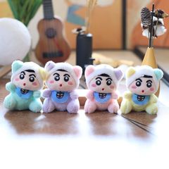 ネットの赤いかわいい萌えの変装のクレヨンの小さい新しいペンダントのぬいぐるみの公の子のカバンは装飾のキーホルダーの人形を包みます。