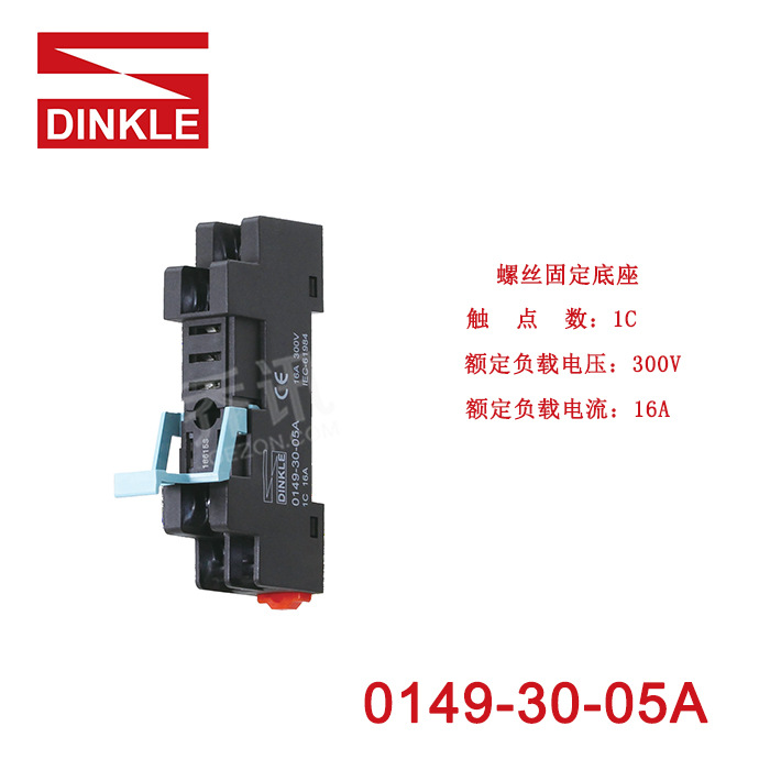 ���DINKLE ��˿�̶����׽����ͼ̵��� 1���� �������, 230V 12A