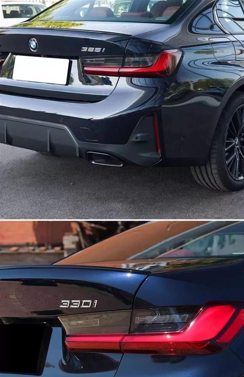 BMW 3 Series car emblem: 320i, 325, 330Li, 335i – lettering, tail emblem, rear emblem, and number emblem – 318, 340Li – sticker
