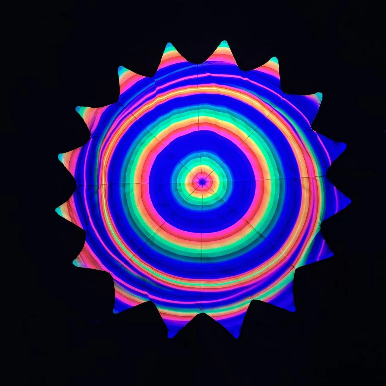 Hypnotic Rainbow UV-Responsive 16-Angle Flowing Star Light Dapo