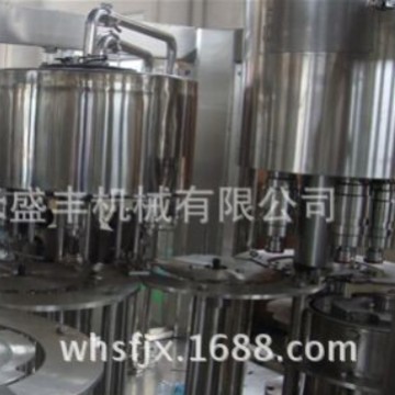 供应2000-瓶/时冲瓶灌装封口三合一体机 自动灌装封口三合一体机