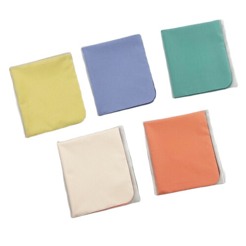 Microfiber glasses cloth, colored cleaning cotton wiping cloth, two-color needle-one myopia glasses cloth cleaning cloth