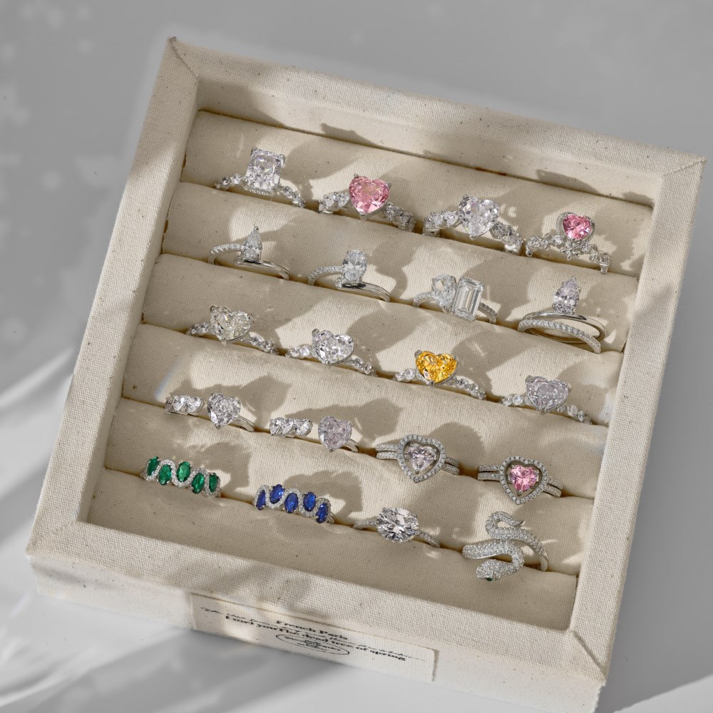7g Weight Zircon Inlay Material Open Rings, Rings Classification 5, 9, Adjustable Ring Size 1 Piece Quantity Holiday, Daily Occasion 925 Sterling Silver Material Heart Shape Pattern Women's Gender Plating, Inlay Design Basic, Simple Style, Classic Style Style 925 Sterling Silver Zircon Heart Shape Open Rings Rings 无