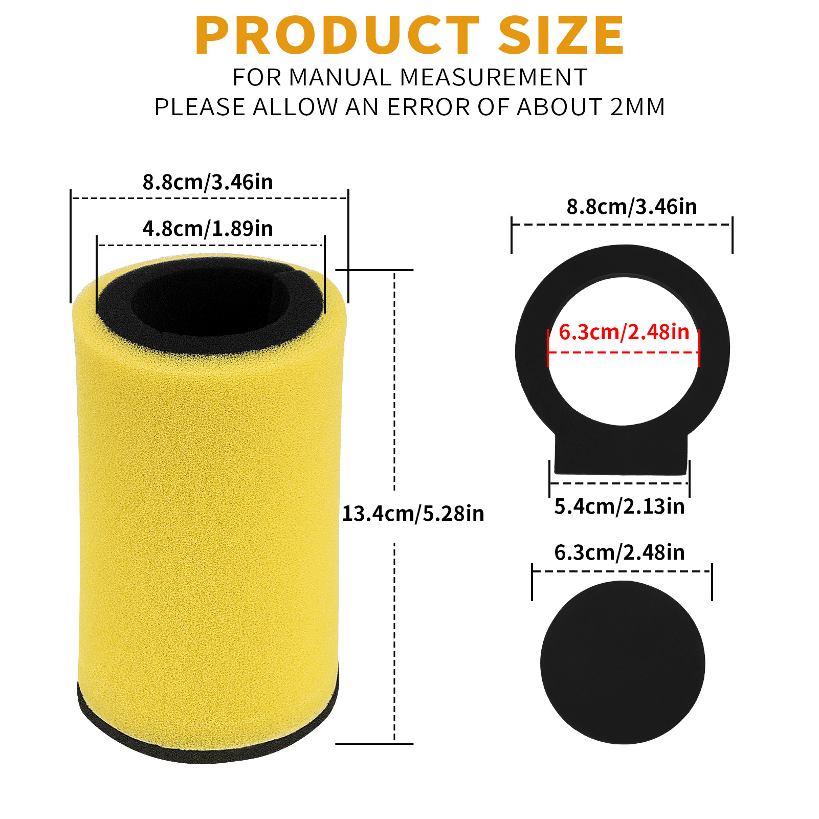 1Yw-14451-00-00 Air Filter for Yamaha Kodiak 400 Yfm400Fw