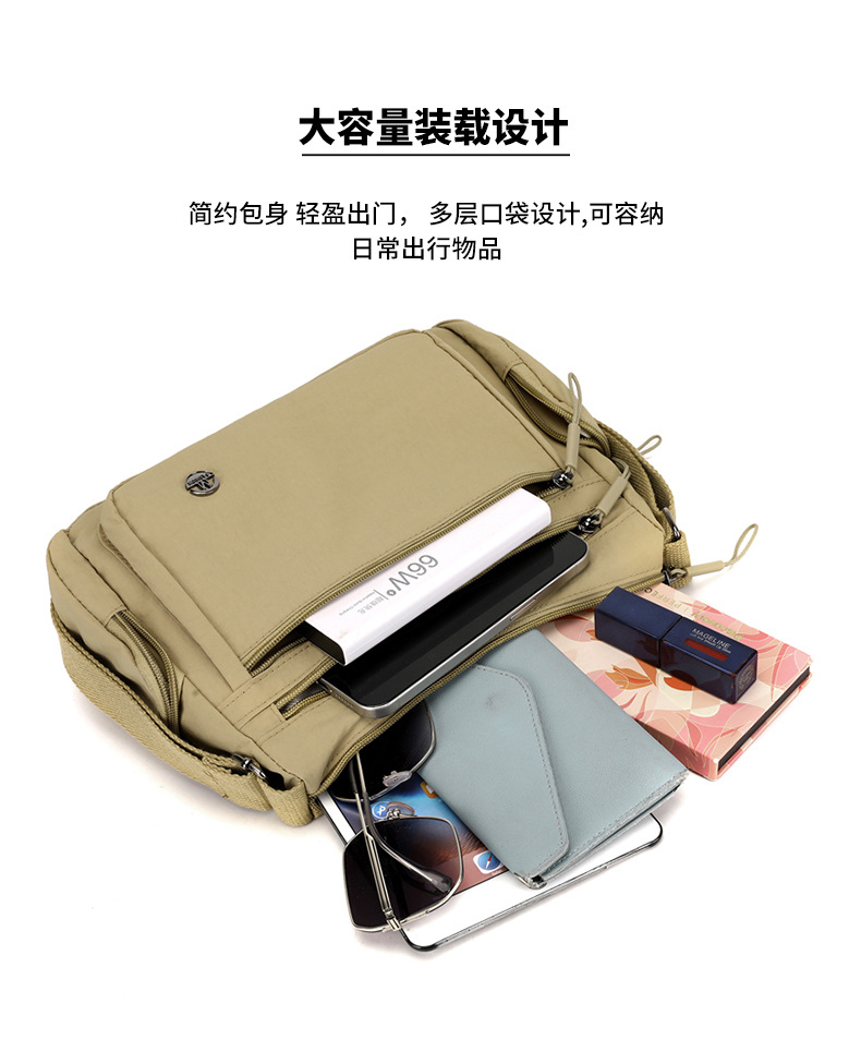New travel bags: Fashionable crossbody bag for women, nylon large-capacity travel single-shoulder bag for women to work and commute undefined