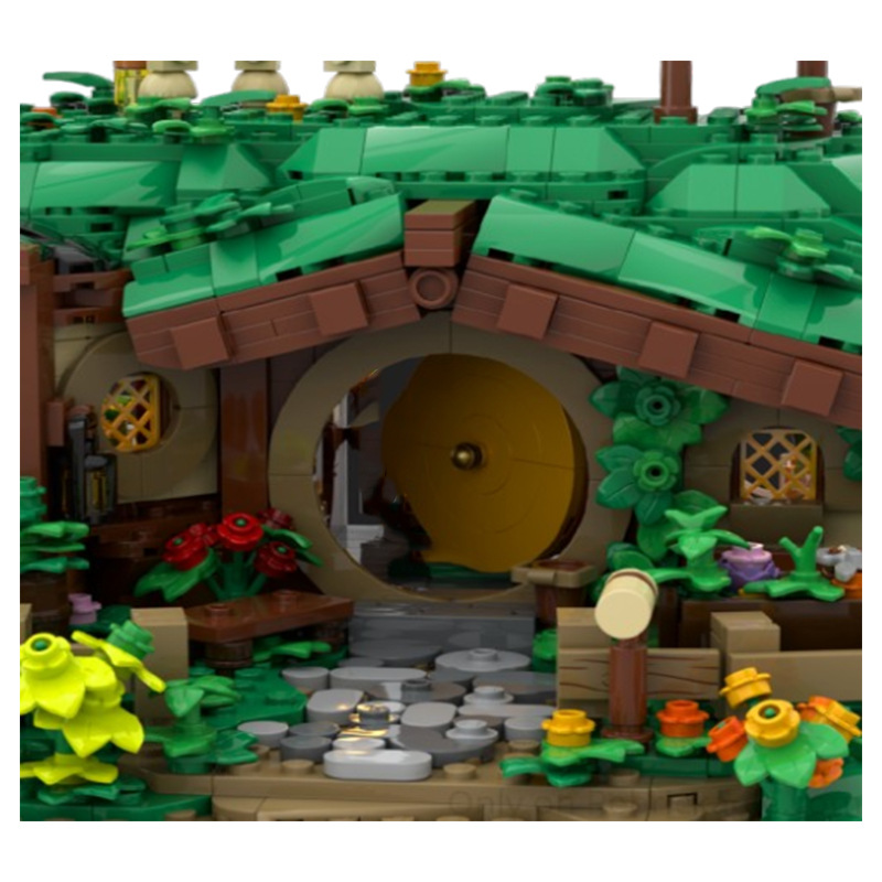 Jeu de construction éducatif de château vert pour enfants_voghion.com