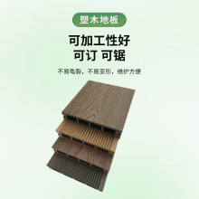 塑料植物墙木塑地板塑木型材护拦塑木地板公园户外地板室外地板