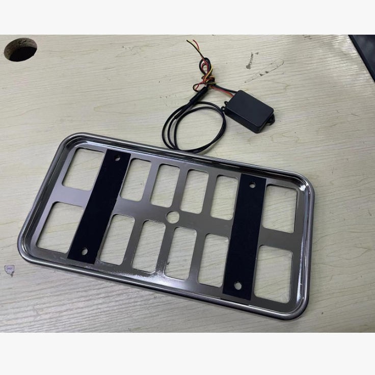 Frame de matrícula de color LED APP con iluminación marco de matrícula adecuado para marcos de matrícula de automóviles de placa verde china