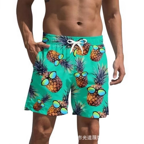 ZenGents hombre impresión 3D pantalones cortos casuales de verano rápido secado pantalones cortos de playa con patrón de fruta de moda nuevo